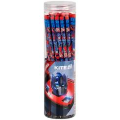 Карандаш графитный Kite Transformers круглый, с резинкой, НВ Фото 1