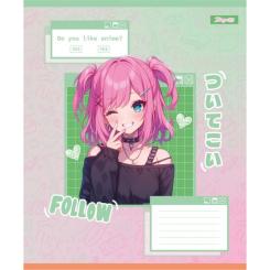 Тетрадь 1 вересня Follow Anime А5 18 аркушів клітинка Фото 3