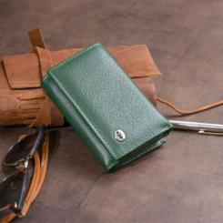 Кошелек ST Leather Зі шкіри унісекс Зелений Фото 8