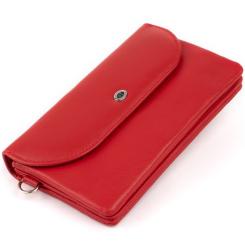 Кошелек ST Leather Из кожи Красный Фото