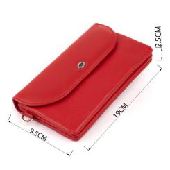 Кошелек ST Leather Из кожи Красный Фото 2