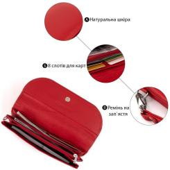 Кошелек ST Leather Из кожи Красный Фото 3