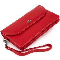 Кошелек ST Leather Из кожи Красный Фото 5