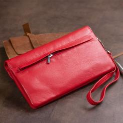 Кошелек ST Leather Из кожи Красный Фото 8