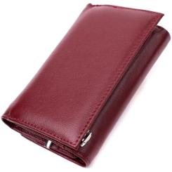 Кошелек ST Leather З натуральної шкіри Бордовий Фото 1