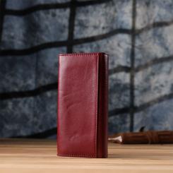 Кошелек ST Leather Из натуральной кожи Бордовый Фото 10