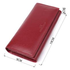 Кошелек ST Leather Из натуральной кожи Бордовый Фото 2