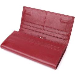 Кошелек ST Leather Из натуральной кожи Бордовый Фото 5