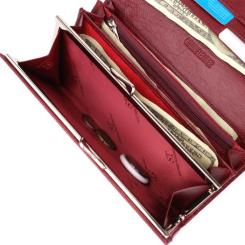 Кошелек ST Leather Из натуральной кожи Бордовый Фото 8