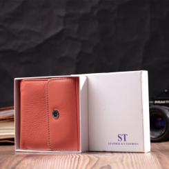 Кошелек ST Leather Из натуральной кожи Оранжевый Фото 9
