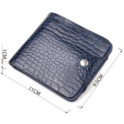 Портмоне Canpellini Из натуральной кожи Синее Фото 2