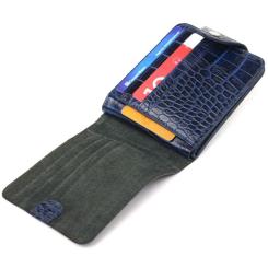 Портмоне Canpellini Из натуральной кожи Синее Фото 5