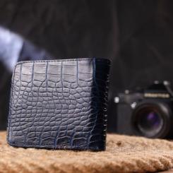 Портмоне Canpellini Из натуральной кожи Синее Фото 8