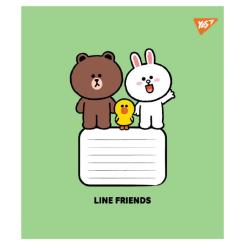 Тетрадь Yes Line Friends Stylish А5 18 аркушів клітинка Фото 3