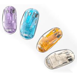 Мышка XO M12 Wireless Transparent/Pink Фото 1