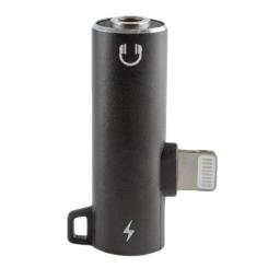 Переходник XoKo Lightning M to Lightning F + 3.5mm F Фото 1