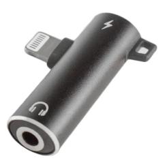 Переходник XoKo Lightning M to Lightning F + 3.5mm F Фото 2