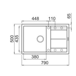 Мойка кухонная Elleci UNICO 300 NERO 40 Фото 1