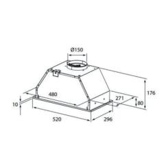 Вытяжка кухонная Interline BLOW S IX A/60/PB Фото 5