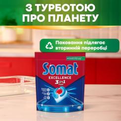 Таблетки для посудомоечных машин Somat Excellence 3-in-1 34 шт. Фото 5