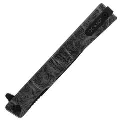 Нож Ocaso Solstice, Engraved titanium Topo Pattern, Black Фото 6