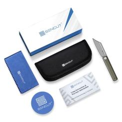 Нож Sencut Aetheris, Darkwash, зелений G10 Фото 7