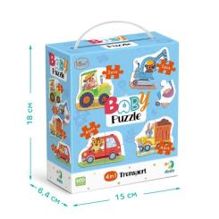 Пазл DoDo 4 в 1 Baby puzzle. Транспорт Фото 3