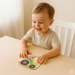 Пазл DoDo 4 в 1 Baby puzzle. Транспорт Фото 5