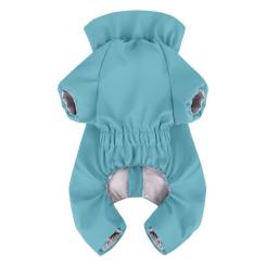 Дождевик для животных WAUDOG Clothes водонепроницаемый S30 голубой Фото 1