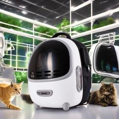 Переноска для животных Lapka с вентиляцией белая Фото 10