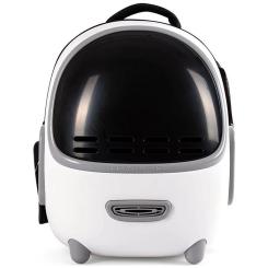 Переноска для животных Lapka с вентиляцией белая Фото 1