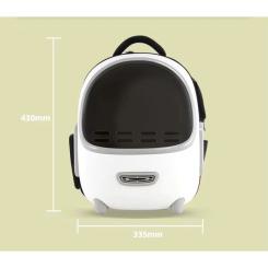 Переноска для животных Lapka с вентиляцией белая Фото 3