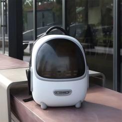 Переноска для животных Lapka с вентиляцией белая Фото 5