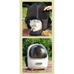 Переноска для животных Lapka с вентиляцией белая Фото 7