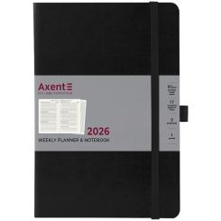 Еженедельник Axent датированный 2026 Grand Strong 195х255, черный Фото 1
