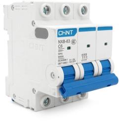 Автоматический выключатель CHINT NXB-63-3P-C6 Фото