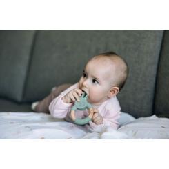 Прорезыватель FreeON силіконовий зайчик, зелений Фото 2