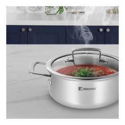 Кастрюля Bergner Steelblue, з кришкою 20 см Фото 1