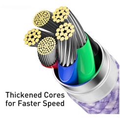 Дата кабель Baseus USB-C to Lightning 2.0m 20W purple Фото 3