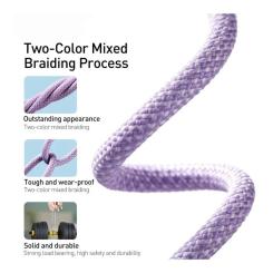 Дата кабель Baseus USB-C to Lightning 2.0m 20W purple Фото 4