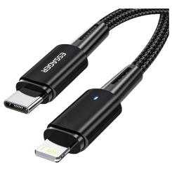 Дата кабель Essager USB-C to Lightning 1.0m 20W black Фото 1