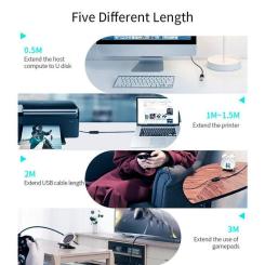 Дата кабель Essager USB 3.0 AM/AF 3.0m Фото 8