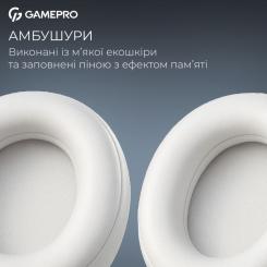 Наушники GamePro Asgard Freya Pro Wireless White/Blue Фото 9