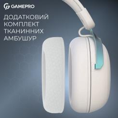 Наушники GamePro Asgard Freya Pro Wireless White/Blue Фото 10