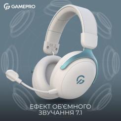Наушники GamePro Asgard Freya Pro Wireless White/Blue Фото 4