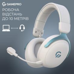 Наушники GamePro Asgard Freya Pro Wireless White/Blue Фото 6