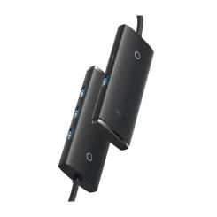 Концентратор Baseus USB-C to 4xUSB 3.0 1.0m black Фото 3
