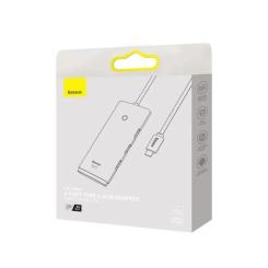 Концентратор Baseus USB-C to 4xUSB 3.0 1.0m black Фото 4