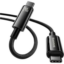 Дата кабель Baseus USB-C to USB-C 2.0m 240W Black Фото 1