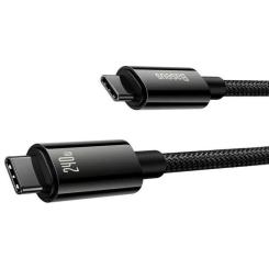 Дата кабель Baseus USB-C to USB-C 2.0m 240W Black Фото 2